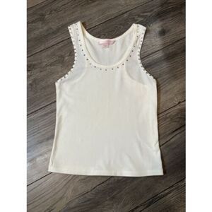 Victoria's Secret Pajama Tank Top Medium Vintage Y2K rhinestones Racerback